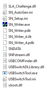SN Write Tool Files