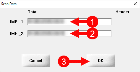 SN Write Tool Scan Data